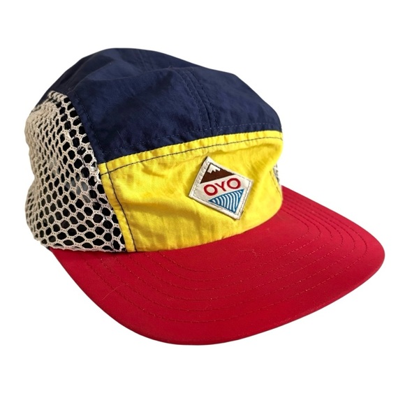 OYO Mountain Products Multicolor Mesh 5-Panel Cap, unisex adjustable strap - Picture 1 of 9
